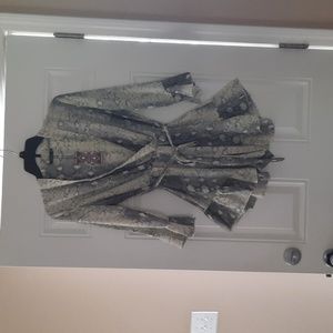 NWT Snake Print Ruffle Wrap Playsuit